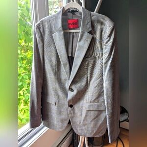 NWT HUGO Gray Sport Coat Modern Tailored Blazer
